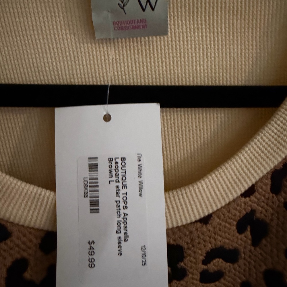 Mixed media NWT STAR  Panel Leopard Sweatshirt - Beige & Camel xl -xxl - Picture 8 of 8